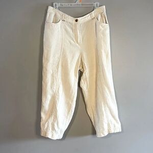 JM Collection Linen Capris | SZ 12